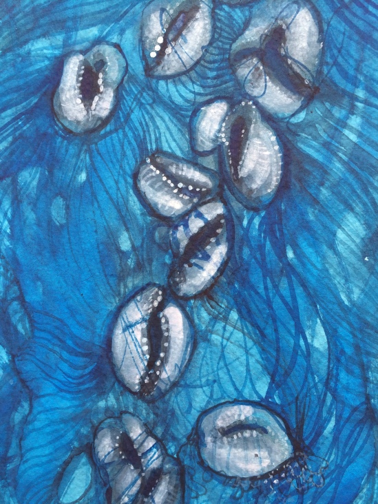 Blue Venus - watercolour on paper 56cm x 76cm