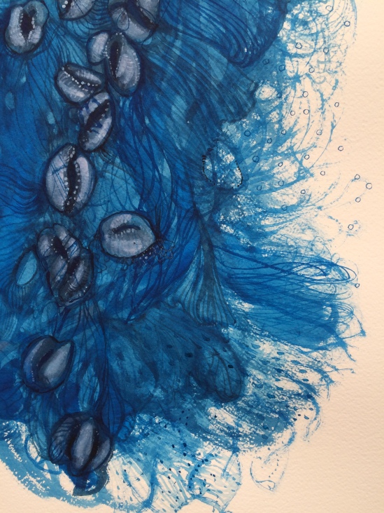 Blue Venus - watercolour on paper 56cm x 76cm